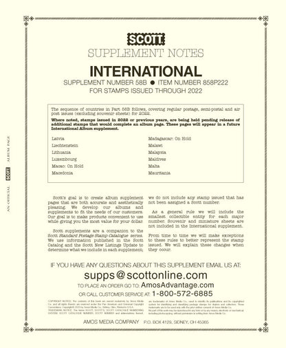 Scott International Part 58B: 2022
