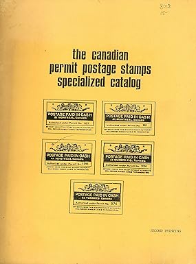 Canadian Permit Postage Stamps Specialized Catalog