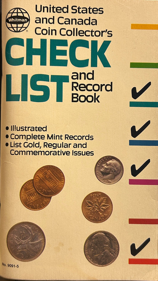 Check List & Record Book Of U.S. & Canadian Coins