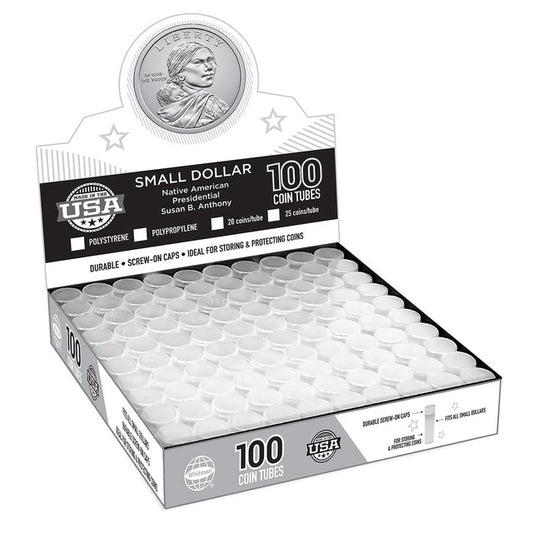 Coin Tubes Box-100 Sba Dollar