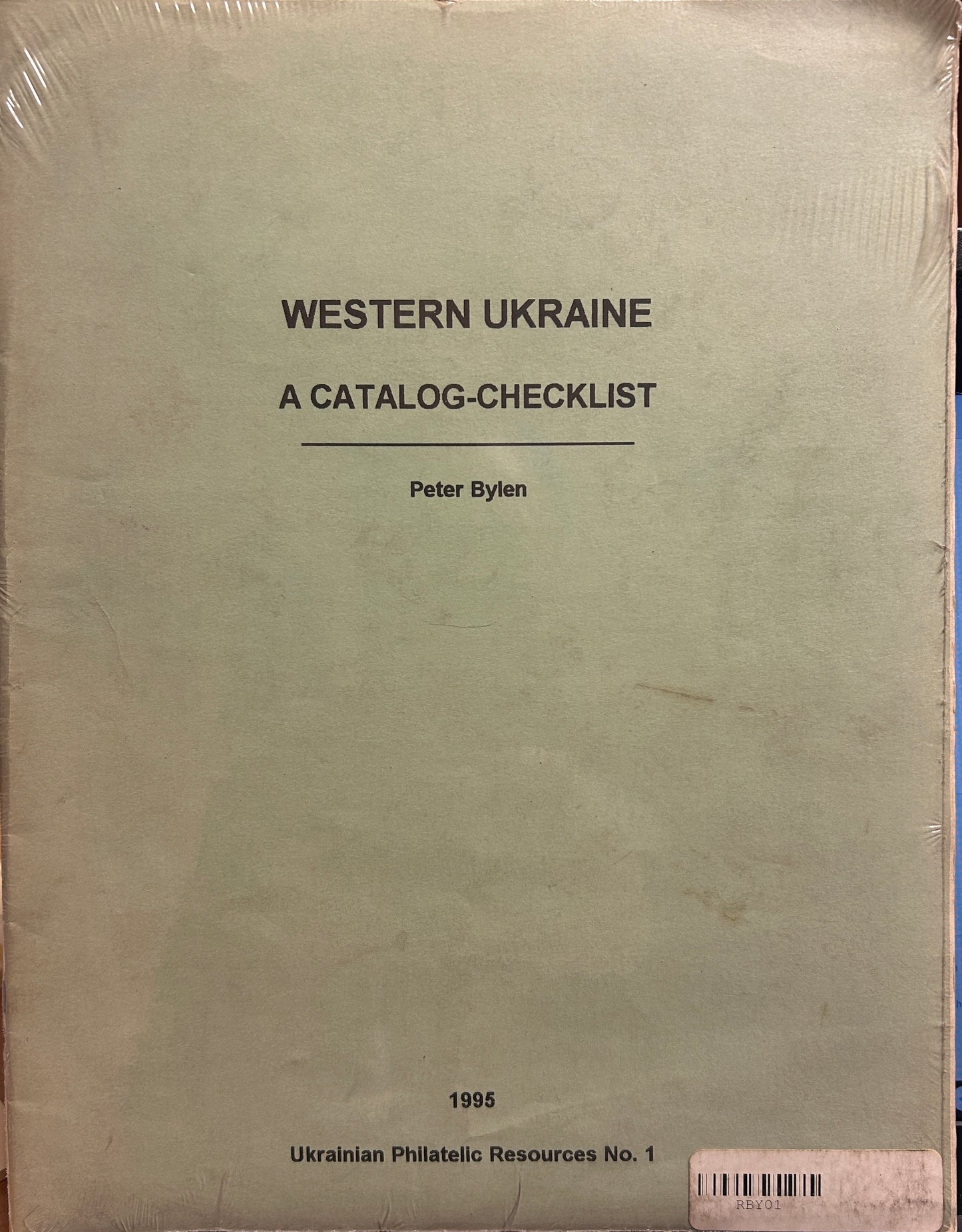 Western Ukraine A Catalog Checklist
