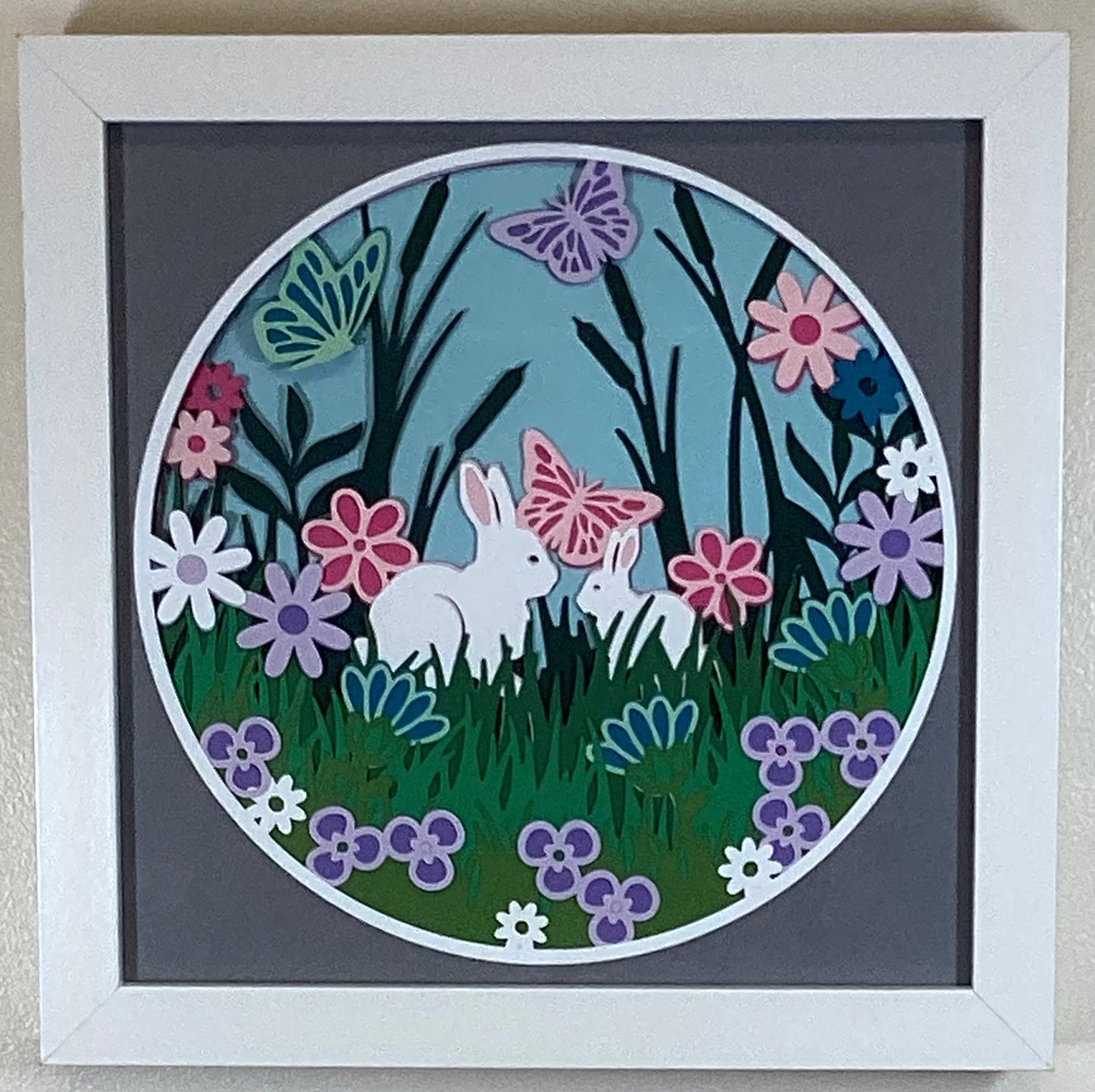 Shadow Box - Spring Bunnies