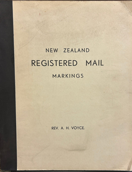 New Zealand Registered Mail Markings