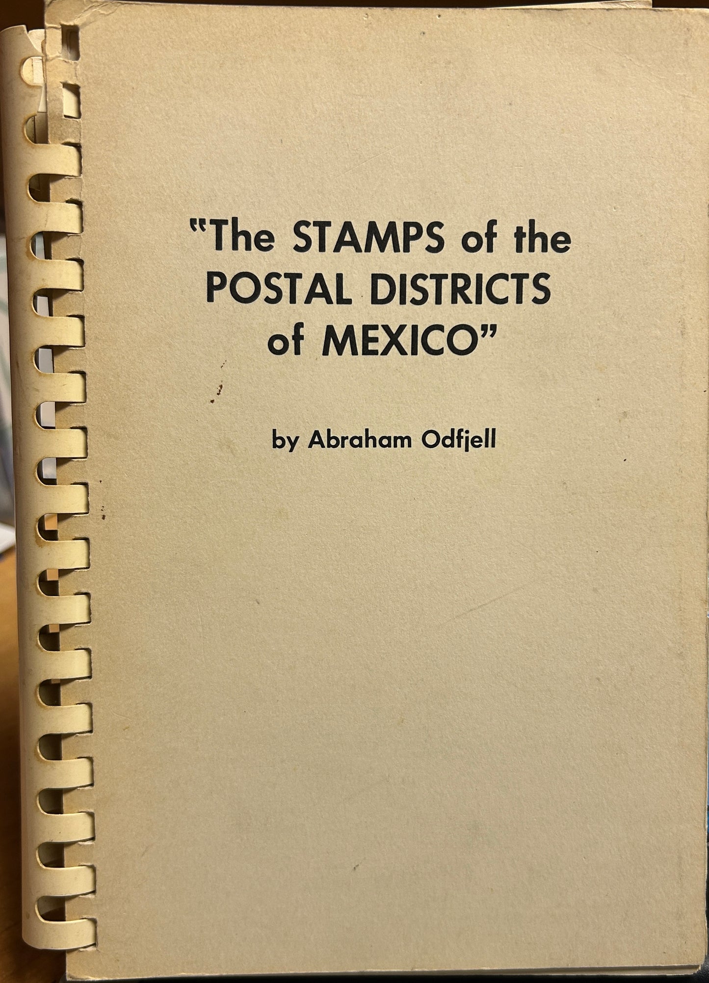 The stamps of the postal districts of Mexico