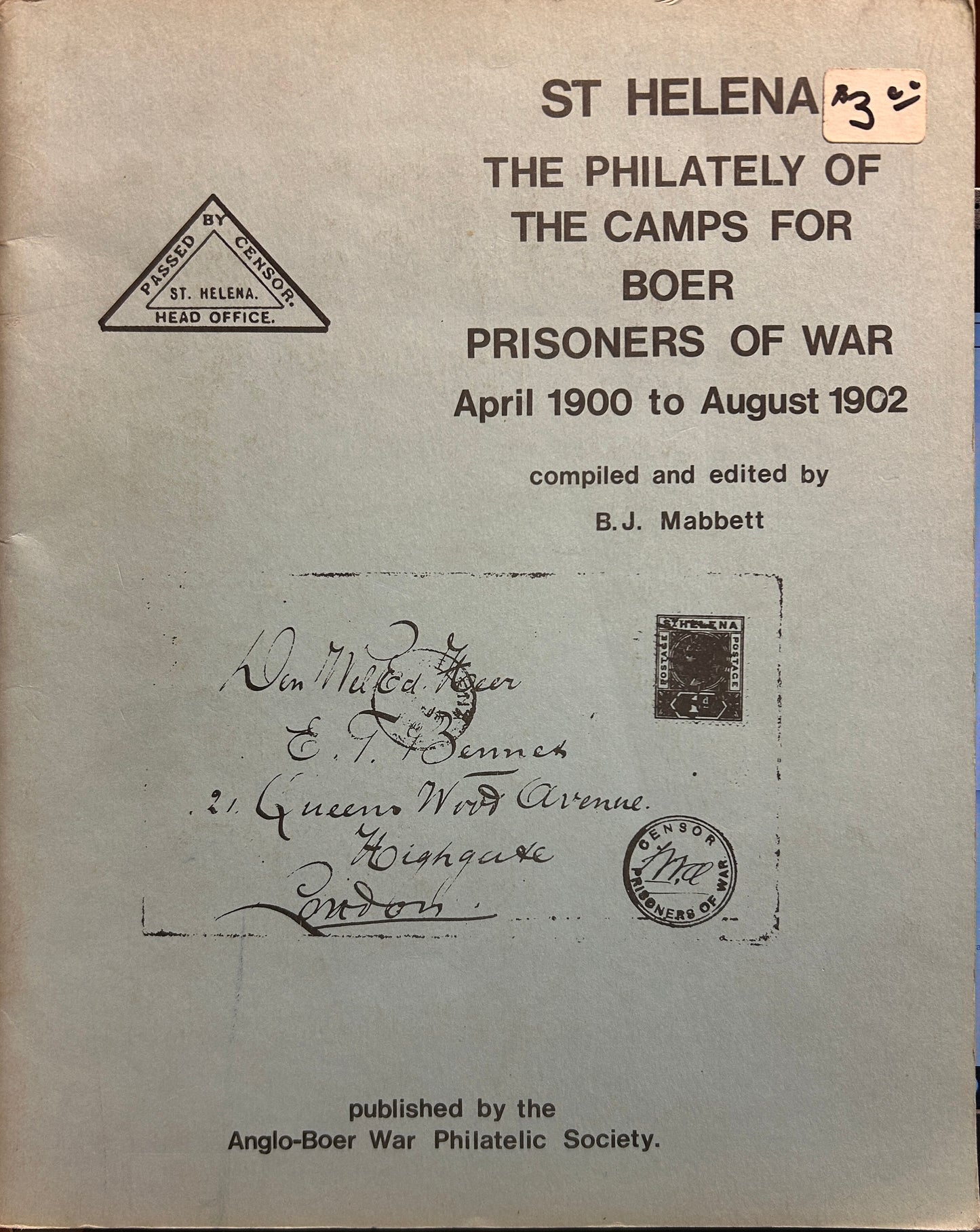 St Helena the philately of the camps for boer prisoners of war