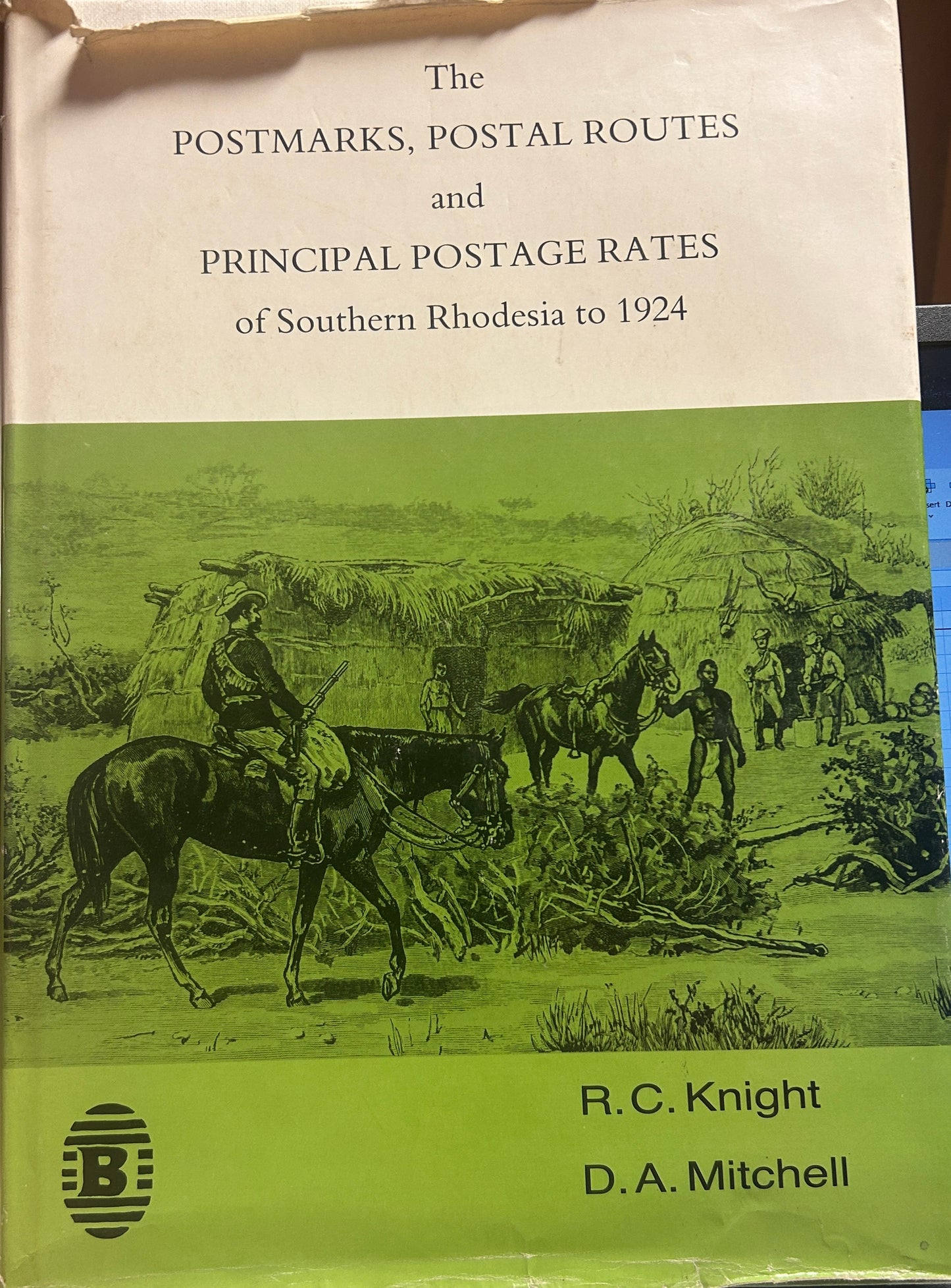 The Postmark, Postal Routes and Principal Postage Rates of Southern Rhodesia ti  1924