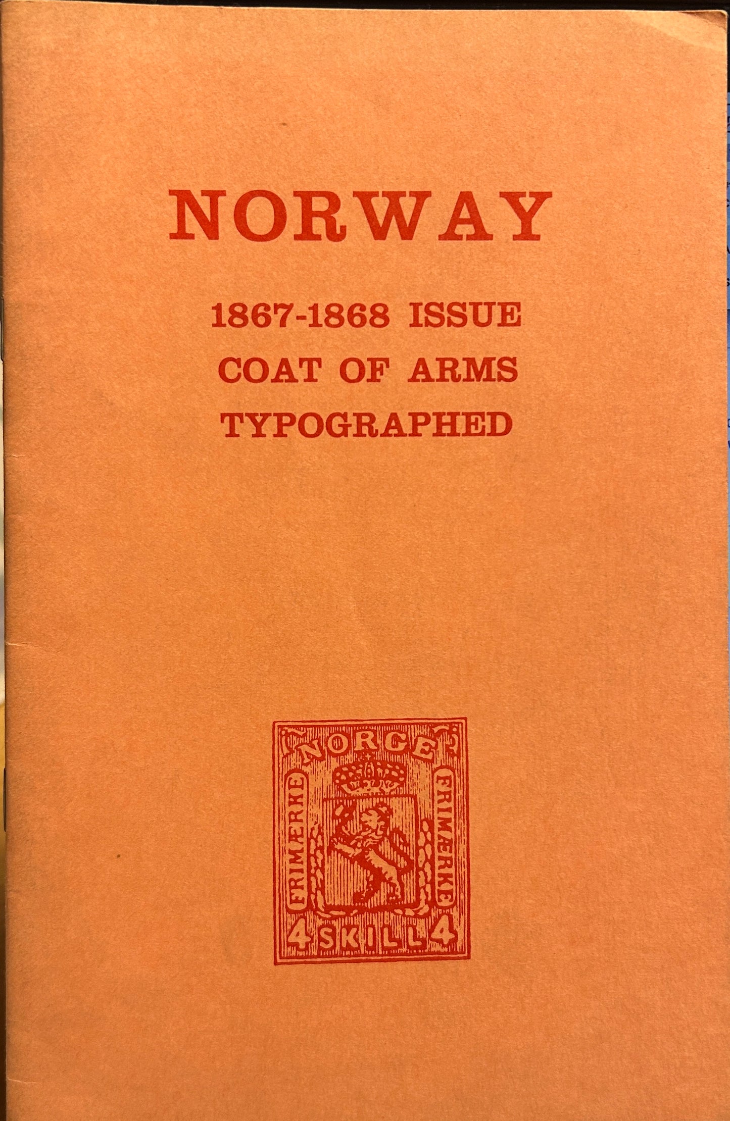 Norway 1867-1868 issue coat of arms typographer