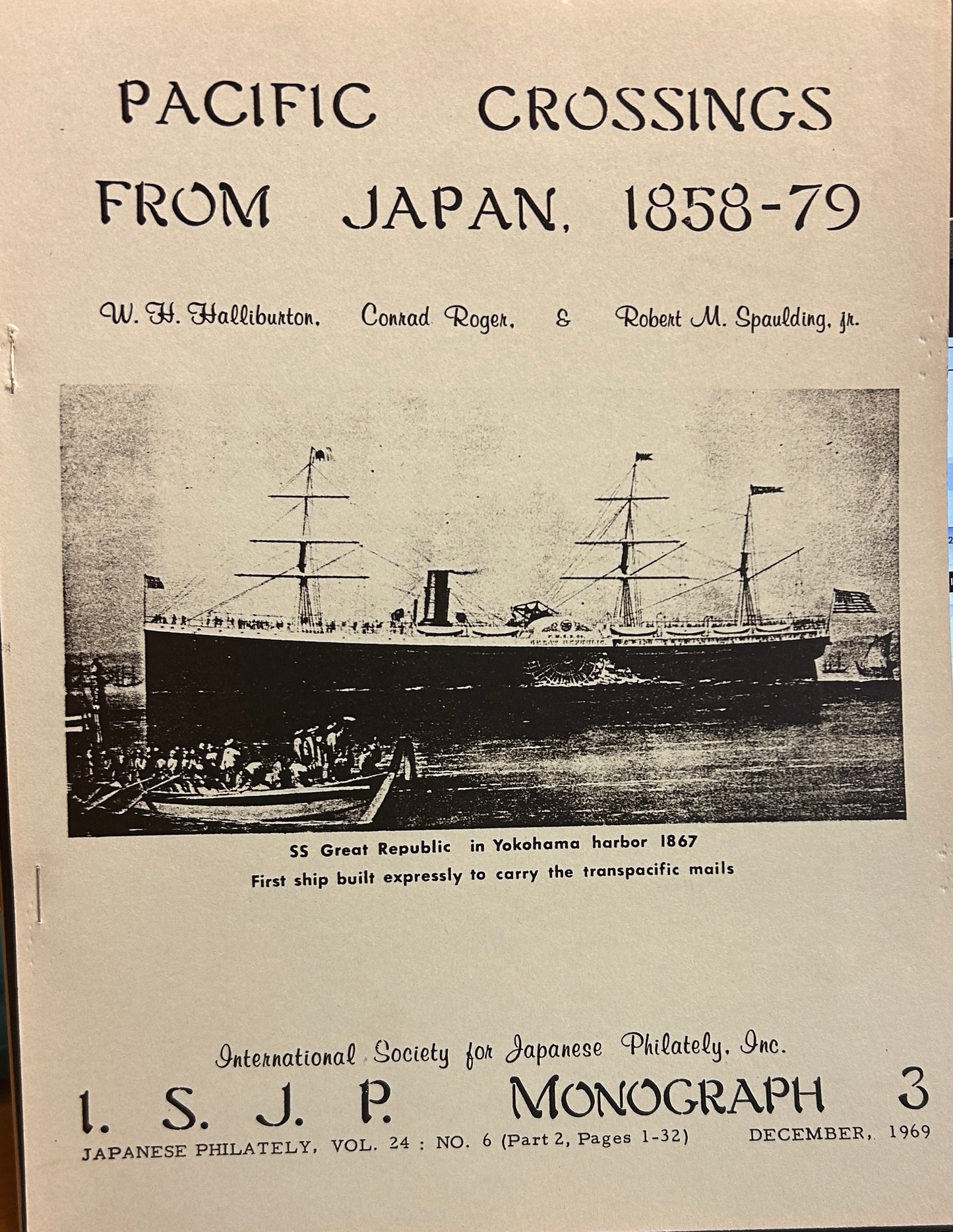 Pacific Crossings from Japan 1858-79