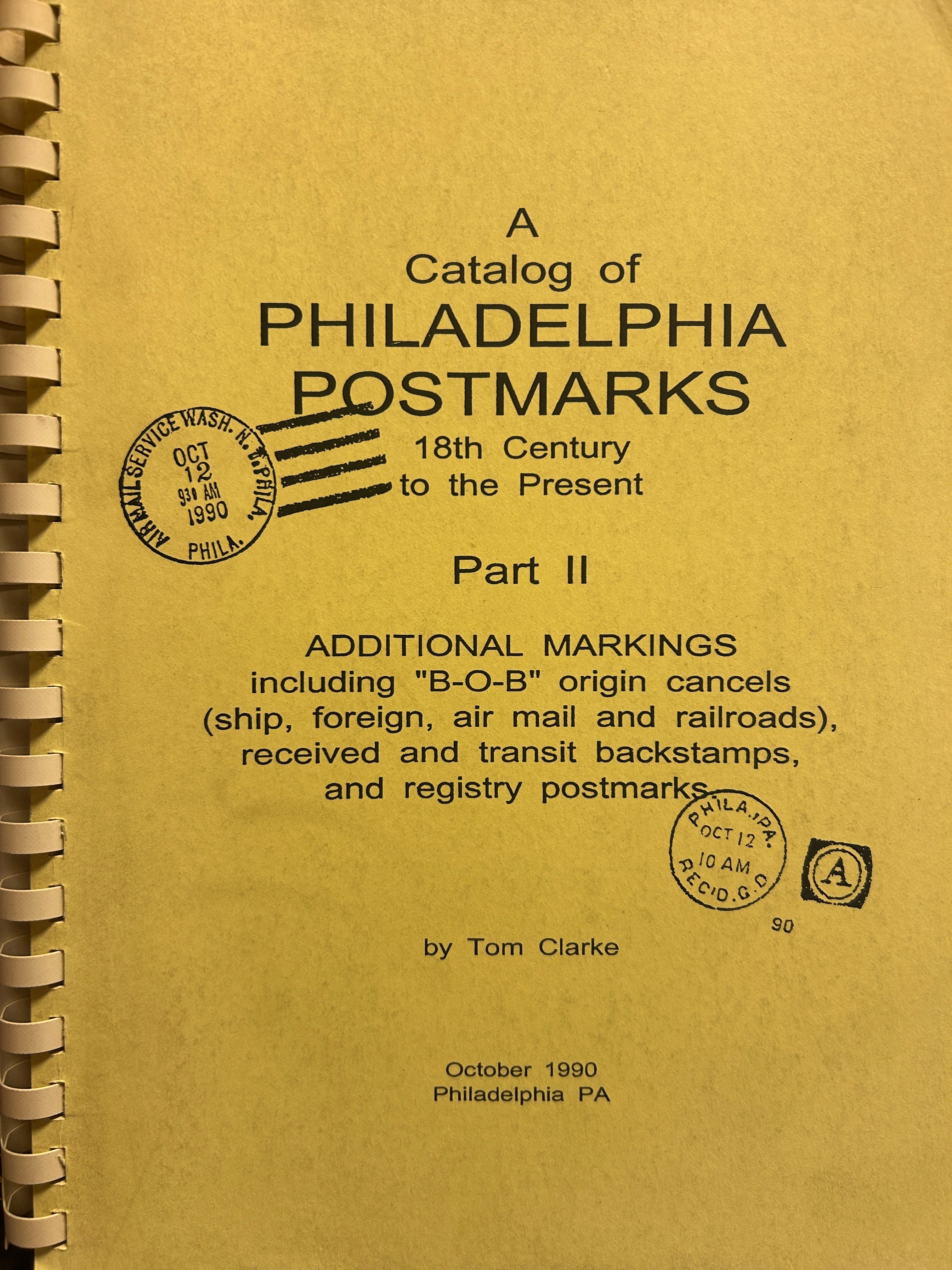 Catalog Of Philadelphia Postmarks Part 2 – Subway Stamp Shop Inc