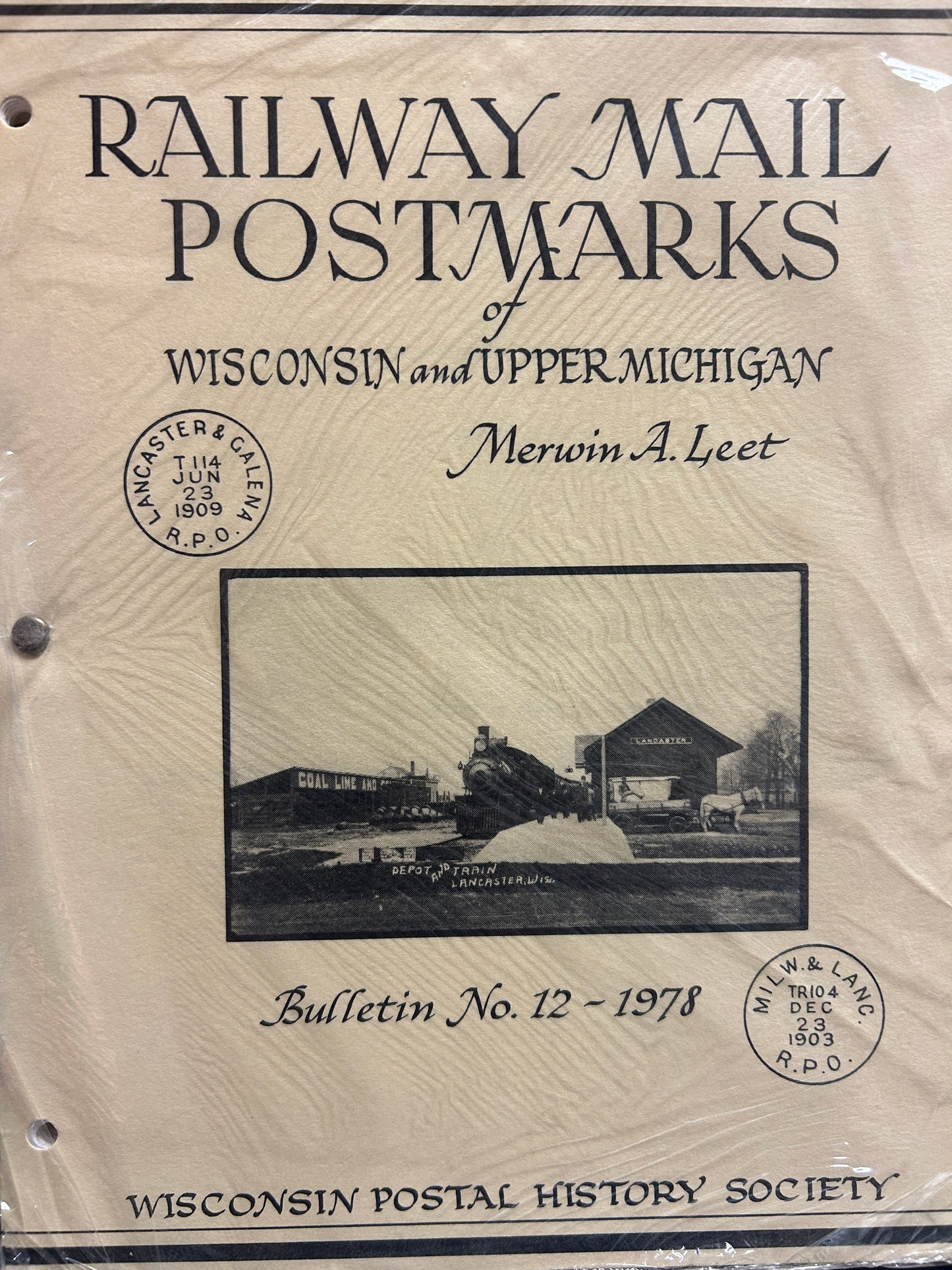 Railway Mail Postmarks Of Wisconsin And Upper Michigan