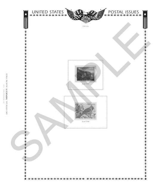 Minkus: All-American 2015 Pt. 2 Postal Stationery (3 Pages)