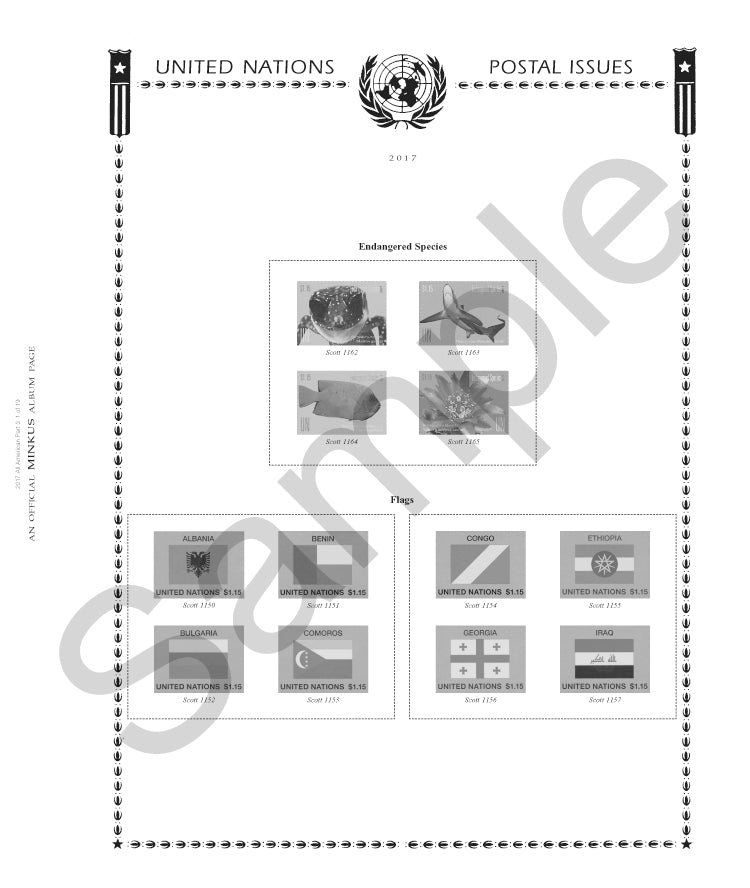 Minkus: All-American 2016 Pt. 3 United Nations (30 Pages)