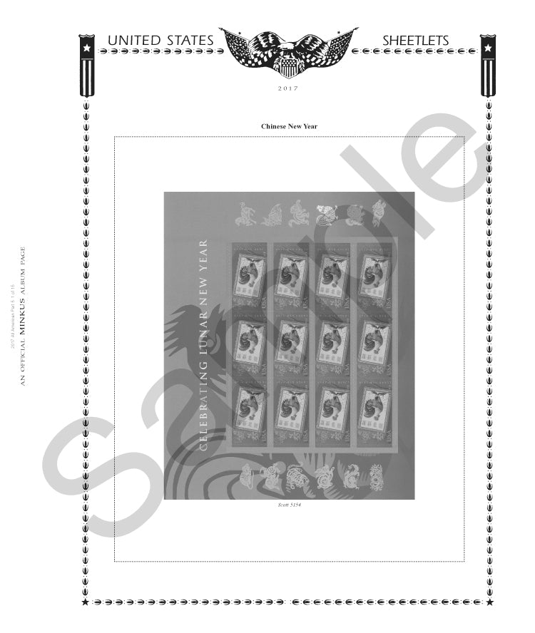 Minkus: All-American 2016 Pt. 5 Sheetlets (17 Pages)