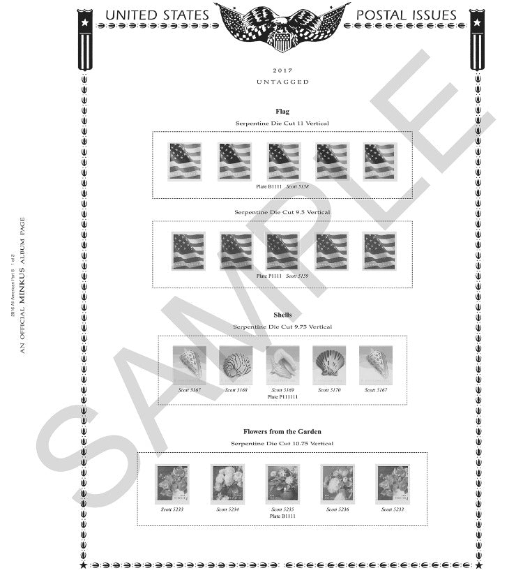 Minkus: All-American 2003 Pt. 6  Plate No. Coil Strips (7 Pages)