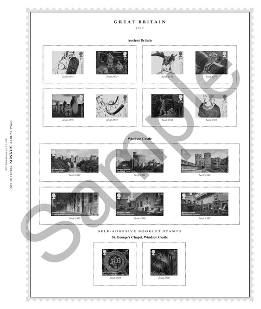 Minkus: Br. Europe Vol. 1 - Great Britain/Ireland 2008 Supp. (20 Pages)