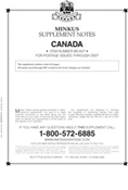 Minkus: Canada 2007 Supplement (16 Pages- 3-Ring)