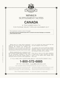 Minkus: Canada 2017 Supplement (3-Ring) (20 Pages)