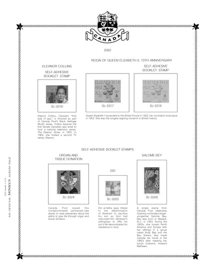 Minkus: Canada 2022 Supplement (3-Ring)