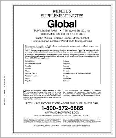 Minkus: Worldwide Global 2005 Supplement Pt. 1 (460 Pages)