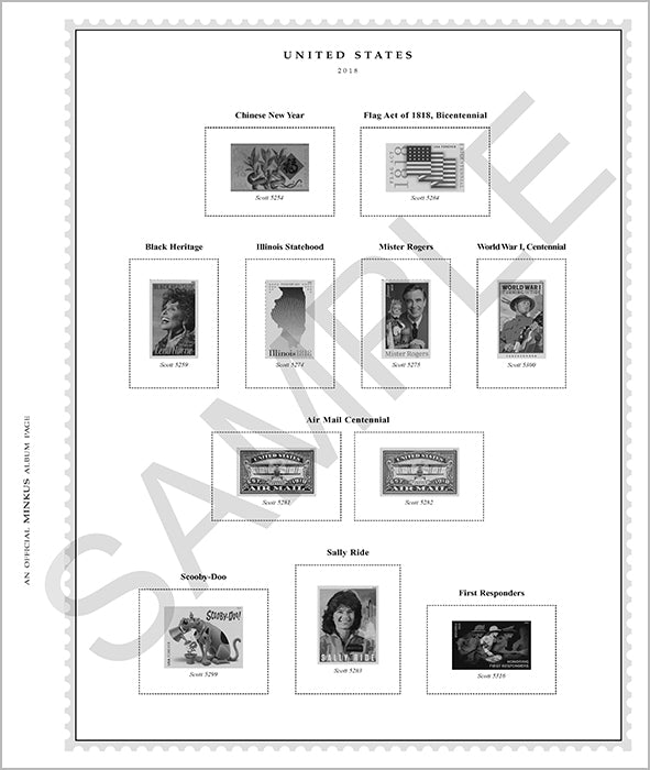 Minkus: Worldwide Global Part 4- Us-Zanzibar 1967-70 (631 2-Sided Sheets)