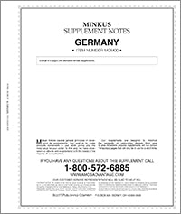 Minkus: Germany 2000 Supplement (7 Pages)