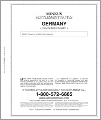 Minkus: Germany 2001 Supplement (11 Pages)