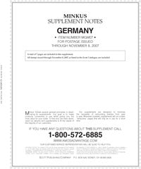 Minkus: Germany 2007 Supplement (8 Pages)