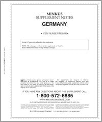 Minkus: Germany 1996 Supplement(8 Pages)