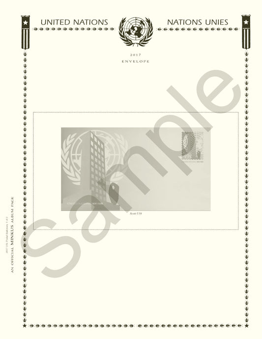 Minkus: UN Postal Stationery 2000-2001 Supplement (7 Pages)