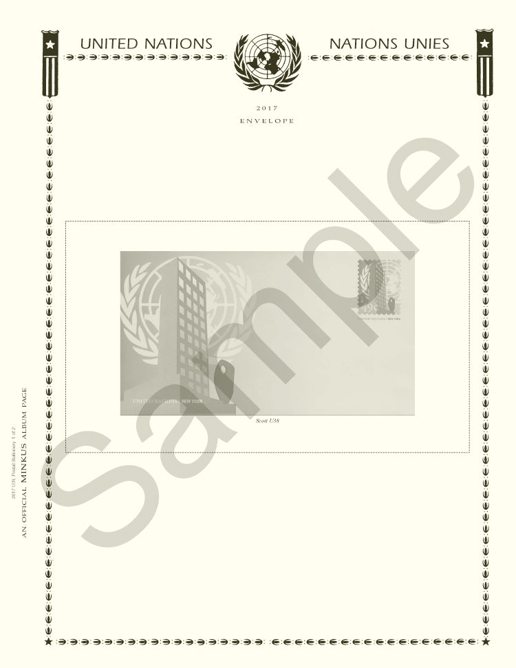 Minkus: UN Postal Stationery 2003 (15 Pages)