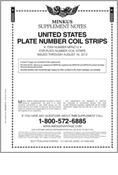 Minkus: US Plate Number Coils 2012 (4 Pages-3 Ring)