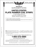 Minkus: US Plate Number Coils 2016 (3 Pages-3 Ring)