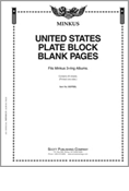 Minkus Blank Pages: US Plate Blocks (20 Pages)