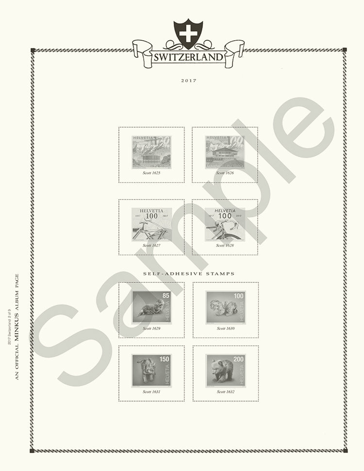 Minkus: Switzerland 2012 Supplement (9 Pages)