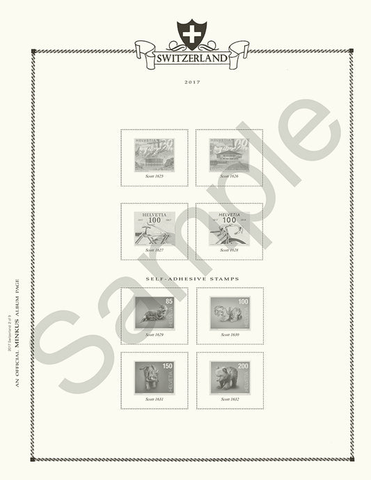 Minkus: Switzerland 2012 Supplement (9 Pages)