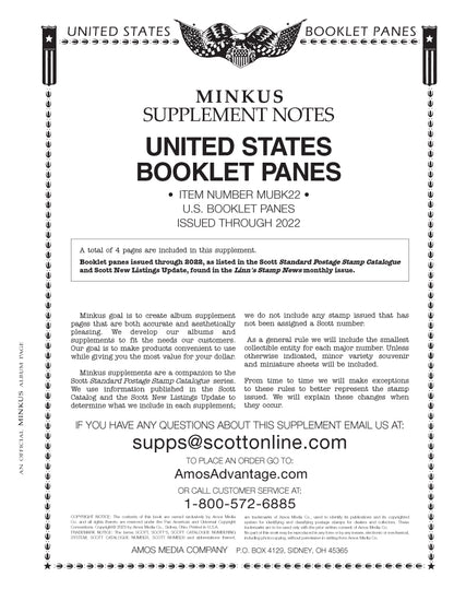 Minkus: US Booklet Panes 2022