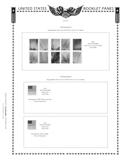 Minkus: US Booklet Panes 2023