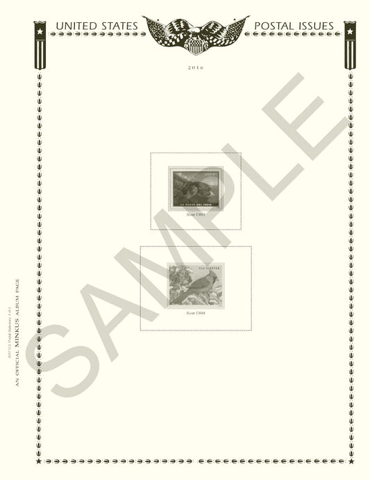 Minkus: US Postal Stationery 2001 Supplement