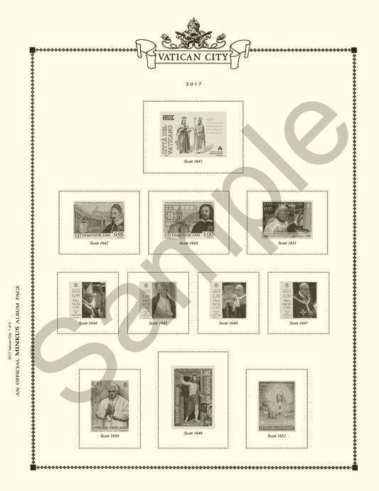 Minkus: Vatican City 2012 Supplement (9 Pages)