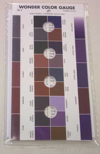 Wonder Color Guide – Subway Stamp Shop Inc