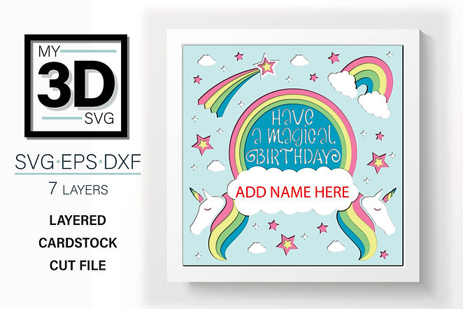 Shadow Box - Magical Birthday