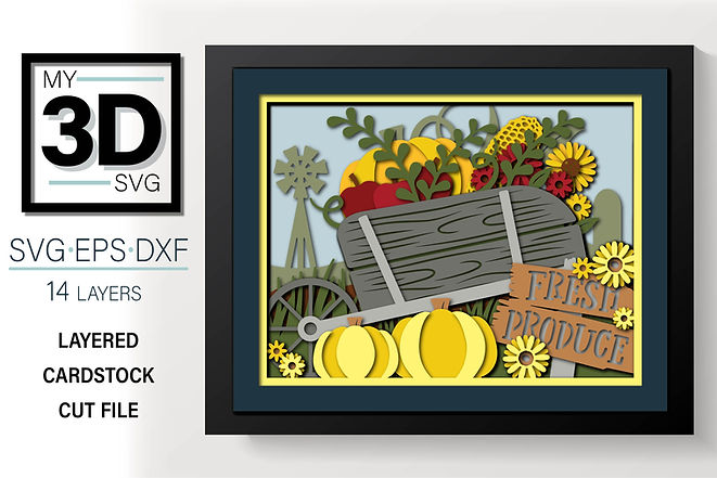 Shadow Box - Wheelbarrow