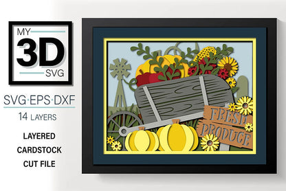 Shadow Box - Wheelbarrow