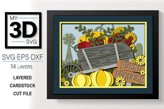Shadow Box - Wheelbarrow