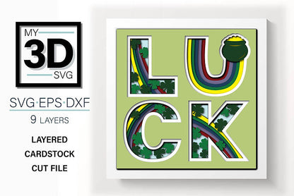 Shadow Box - St Patrick's Day Luck