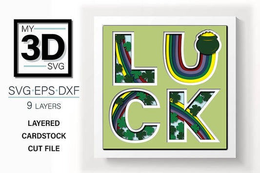 Shadow Box - St Patrick's Day Luck