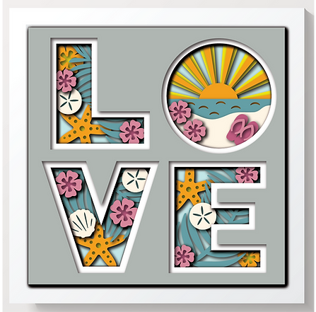 Shadow Box - Love Beach
