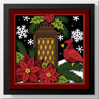 Shadow Box - Christmas Lantern