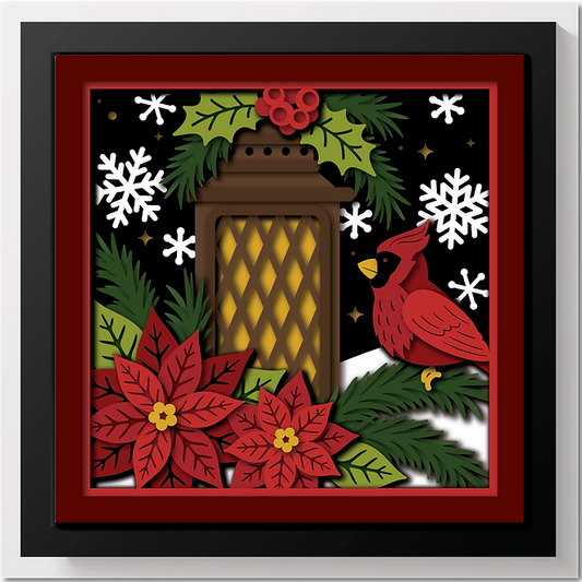 Shadow Box - Christmas Lantern