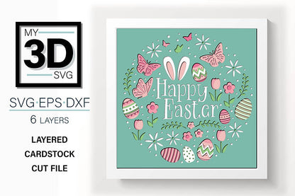 Shadow Box - Happy Easter Card